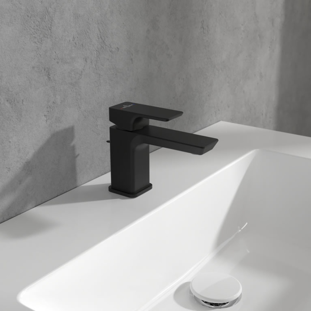 Lifestyle image of Villeroy & Boch Subway 3.0 Matt Black Basin Mono Mixer
